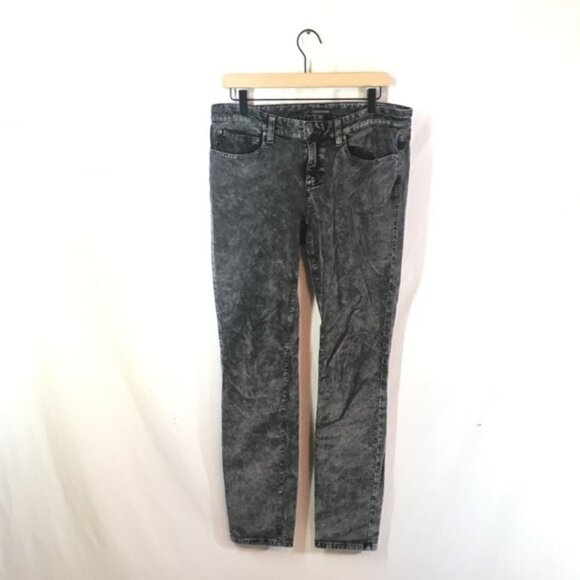 EILEEN FISHER Acid Wash Skinny Velvet Pants Size 6 - Picture 2 of 5